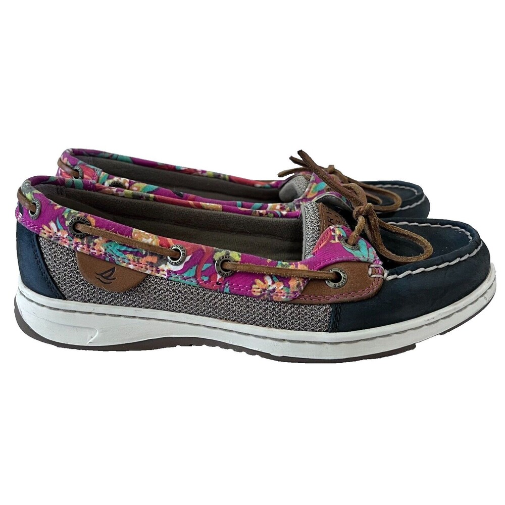 SPERRY TOP-SIDER WOMEN’S ANGELFISH FLAMINGO BOAT SHOES SIZE 6M